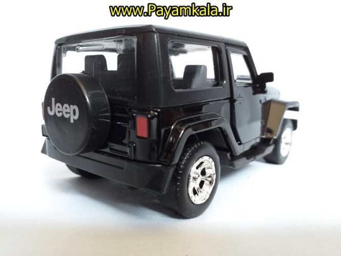 (جعبه دار) ماکت جیپ (2014JEEP WRANGLER BY JADA) مشکی