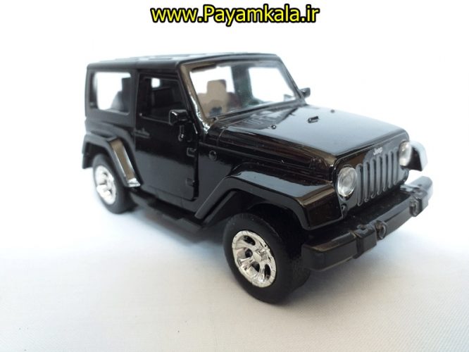 (جعبه دار) ماکت جیپ (2014JEEP WRANGLER BY JADA) مشکی