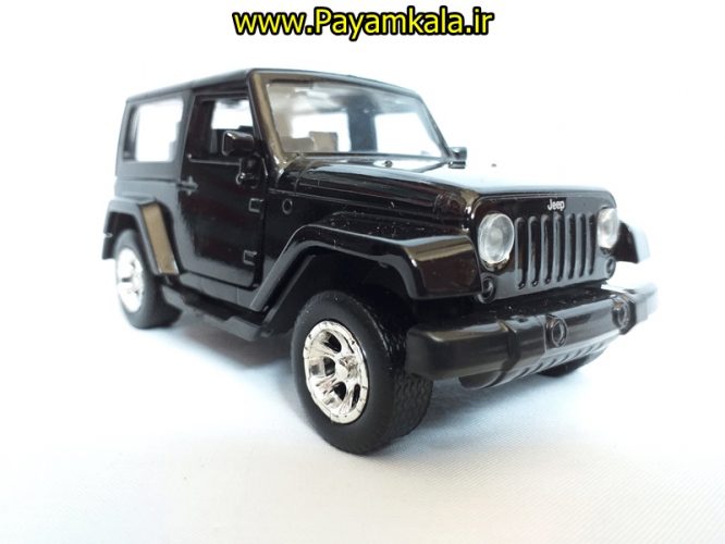 (جعبه دار) ماکت جیپ (2014JEEP WRANGLER BY JADA) مشکی