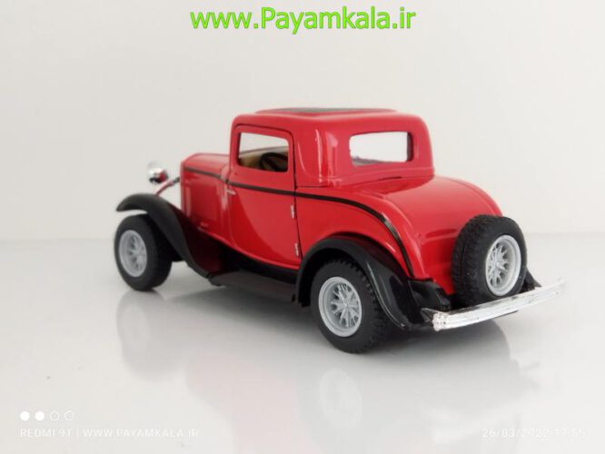 ماشین فلزی فورد (FORD 3-WINDOW COUPE 1932 BY KINSMART)