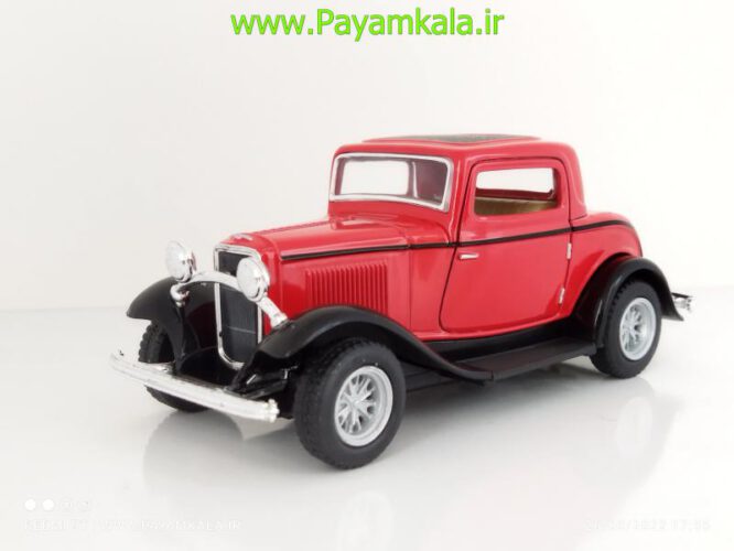 ماشین فلزی فورد (FORD 3-WINDOW COUPE 1932 BY KINSMART)