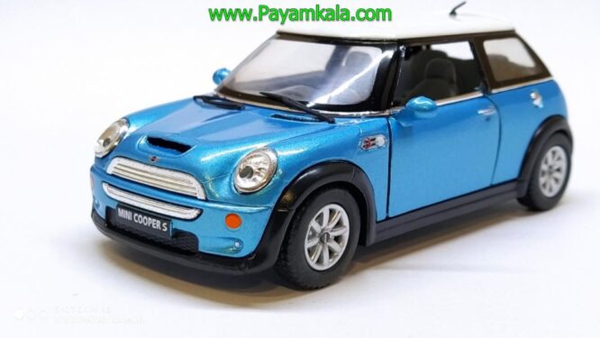 ماشین فلزی مینی کوپر(MINI COOPER S BY KINSMART) آبی