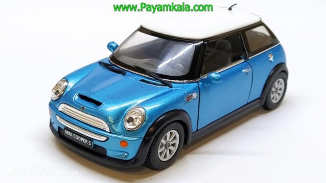 ماشین فلزی مینی کوپر(MINI COOPER S BY KINSMART) آبی