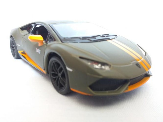 ماشین فلزی لامبورگینی(LAMBORGHINI HURACAN LP 610-4 BY KINSMART)سبز یشمی