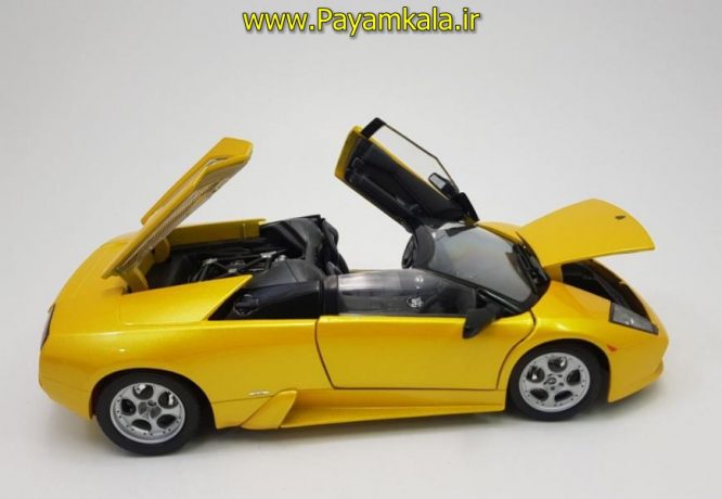 ماکت لامبورگینی بزرگ (LAMBORGHINI MURCIELAGO ROADSTER BY MAISTO) (1:18) زرد