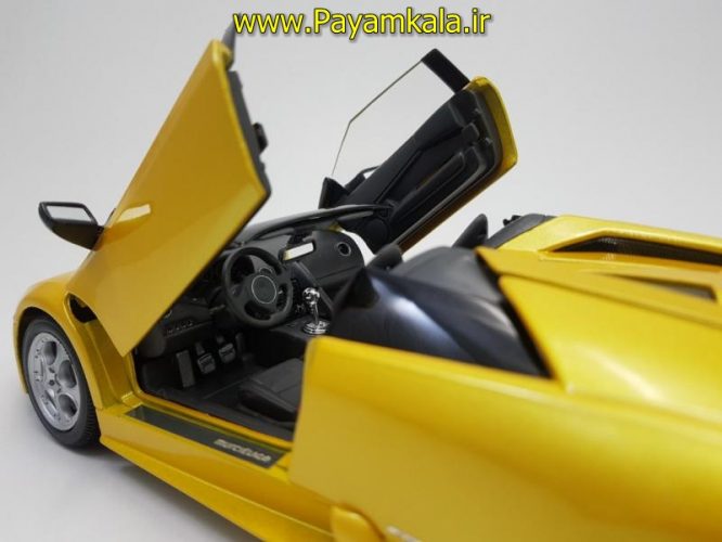 ماکت لامبورگینی بزرگ (LAMBORGHINI MURCIELAGO ROADSTER BY MAISTO) (1:18) زرد