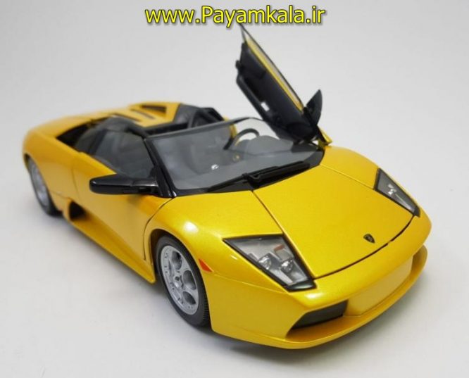 ماکت لامبورگینی بزرگ (LAMBORGHINI MURCIELAGO ROADSTER BY MAISTO) (1:18) زرد