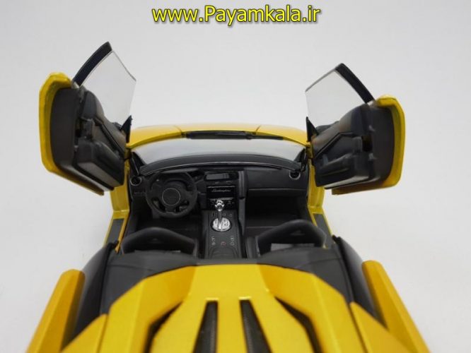 ماکت لامبورگینی بزرگ (LAMBORGHINI MURCIELAGO ROADSTER BY MAISTO) (1:18) زرد