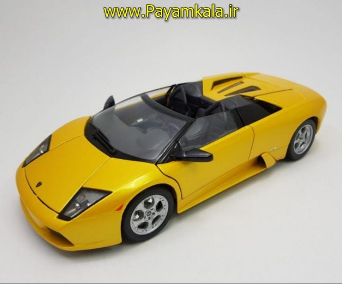 ماکت لامبورگینی بزرگ (LAMBORGHINI MURCIELAGO ROADSTER BY MAISTO) (1:18) زرد