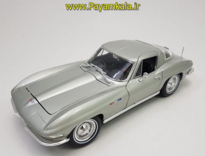 ماکت شورلت کروت بزرگ (CHEVROLET 1965 CORVETTE BY MAISTO) (1:18) طوسی