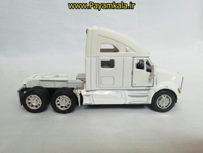 ماشین فلزی تریلی کنورث(KENWORTH T700 BY KINSMART) سفید