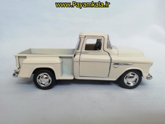 ماشین فلزی وانت شورلت(CHEVY STEPSIDE 1955 BY KINSMART) کرمی