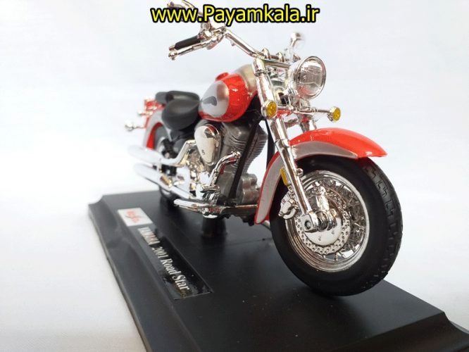 ماکت فلزی موتورسیکلت یاماها(1:18)(YAMAHA 2001 ROAD STAR BY MAISTO)