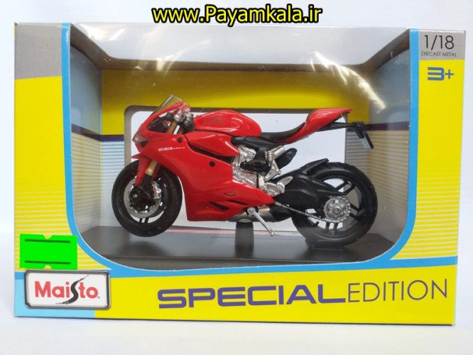 ماکت فلزی موتورسیکلت دوکاتی(1:18)(DUCATI 1199PANIGALE BY MAISTO)