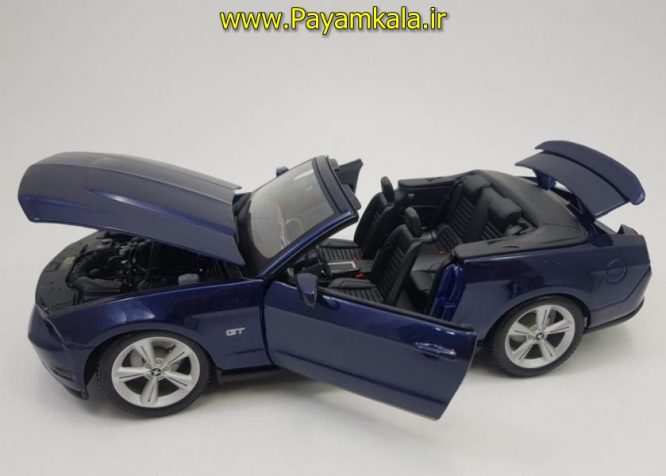 ماکت فورد موستانگ(FORD MUSTANG GT 2010 BY MAISTO) (1:18) سرمه ای