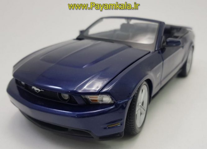 ماکت فورد موستانگ(FORD MUSTANG GT 2010 BY MAISTO) (1:18) سرمه ای