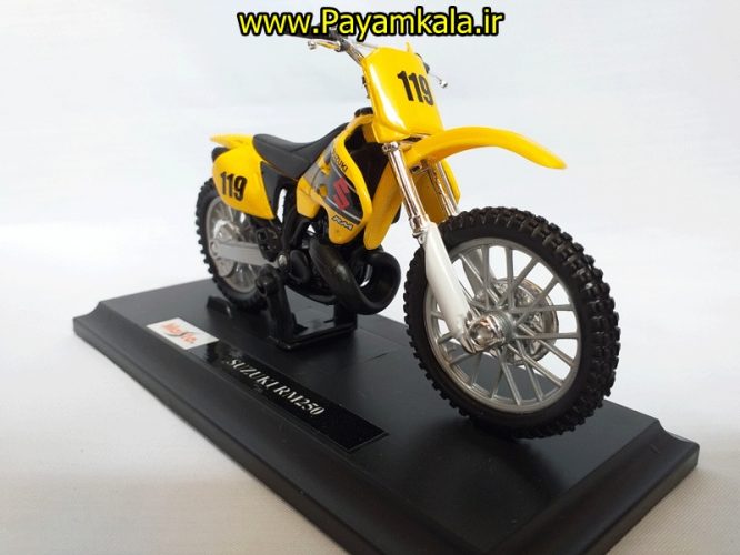 ماکت فلزی موتورسیکلت  سوزوکی(1:18)(SUZUKI RM250 BY MAISTO)