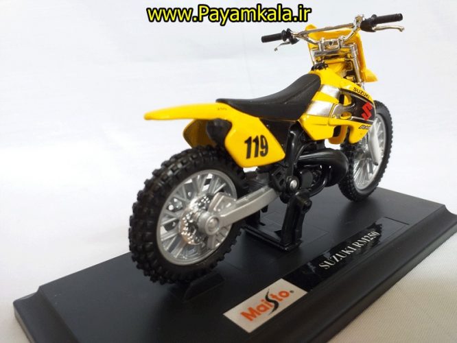 ماکت فلزی موتورسیکلت  سوزوکی(1:18)(SUZUKI RM250 BY MAISTO)