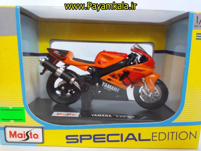 ماکت فلزی موتورسیکلت یاماها(1:18)(YAMAHA YZF-R7 BY MAISTO)