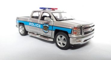 ماشین فلزی شورلت سیلورادو پلیس (2014CHEVROLET SILVERADO BY KINSMART)