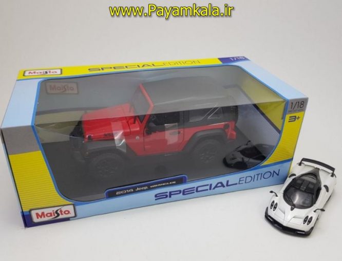 ماکت جیپ رانگلر (1:18) (JEEP 2014 WRANGLER BY MAISTO)