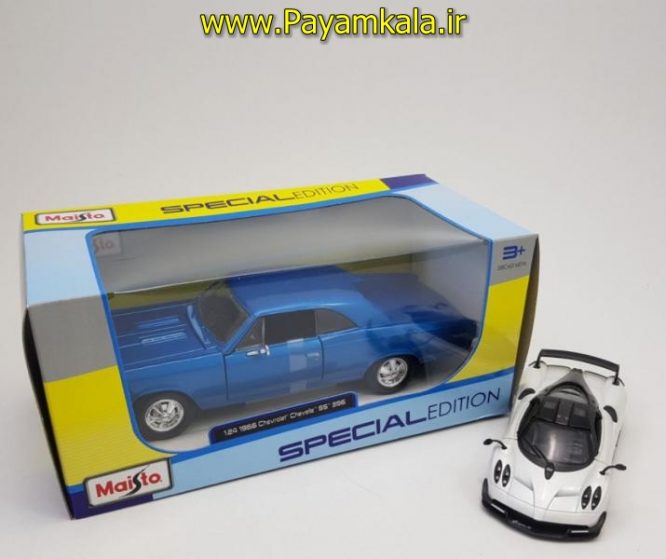 ماکت شورلت (1:24) (CHEVROLET CHEVELLE SS 396(1966) BY MAISTO)