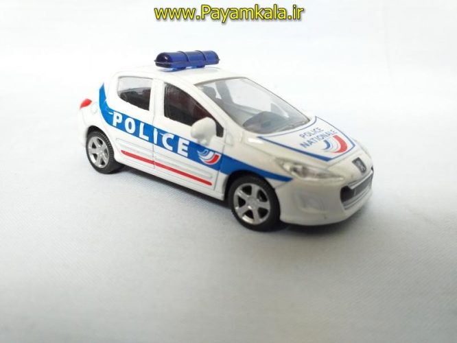 ماکت مینیاتوری پژو 308 پلیس (1:64)(PEUGEOT 308 BY NOREV) سفید