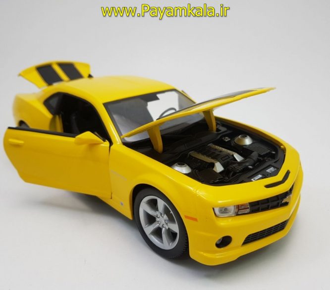 ماکت شورلت (1:18)(CHEVROLET 2010 CAMARO SS BY MAISTO) زرد