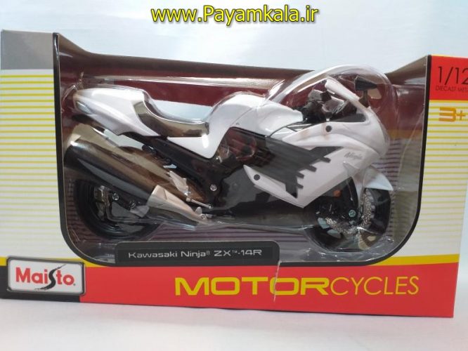 ماکت فلزی موتورسیکلت کاوازاکی (KAWASAKI NINJA ZX-14R BY MAISTO)(1/12)