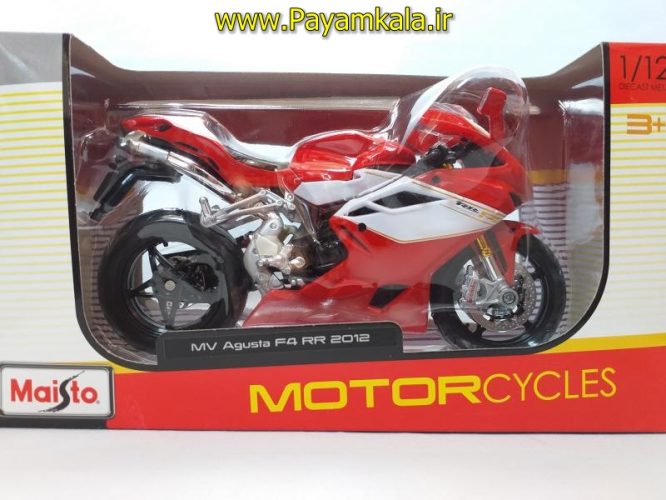 ماکت فلزی موتورسیکلت ام وی (MV AGUSTA F4 RR 2012 BY MAISTO)(1/12)