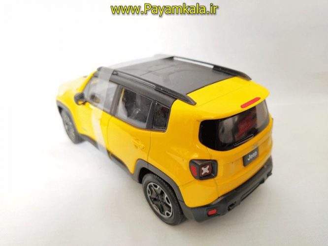 ماکت جیپ بزرگ 1:24 (JEEP RENEGADE TRAILHAWK BY WELLY) زرد