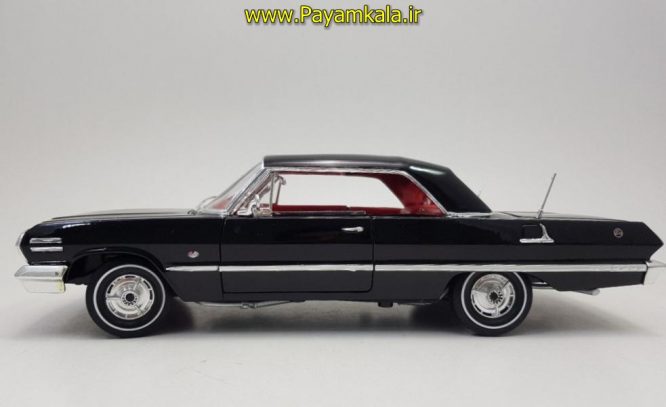 ماکت 1:18 شورلت ایمپالا (1963CHEVROLET IMPALA BY WELLY) مشکی