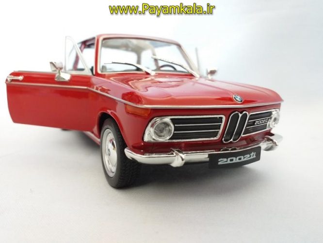 ماکت ب ام و 2002 (بی ام دبلیو BMW) بزرگ 1:24 ساخت WELLY (رنگ زرشکی)