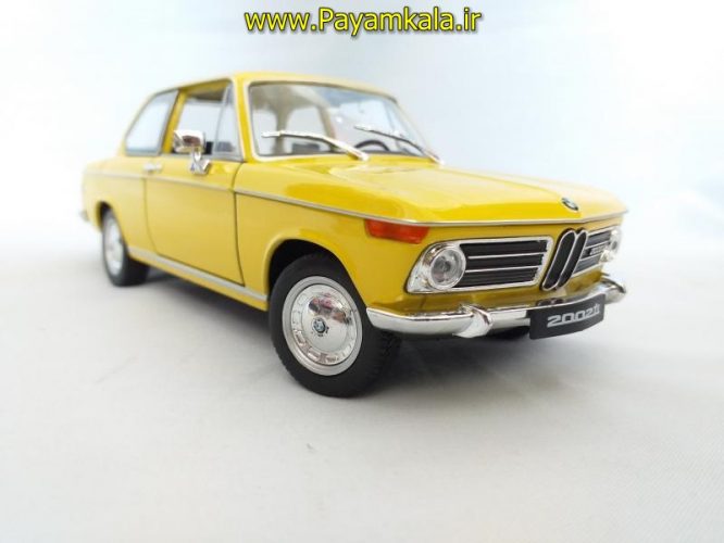 ماکت ب ام و 2002 (بی ام دبلیو BMW) بزرگ 1:24 ساخت WELLY (رنگ زرد)