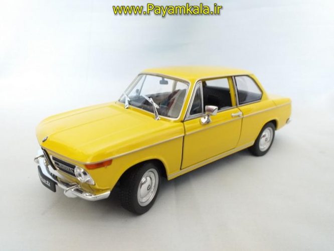 ماکت ب ام و 2002 (بی ام دبلیو BMW) بزرگ 1:24 ساخت WELLY (رنگ زرد)