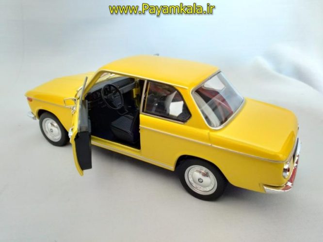 ماکت ب ام و 2002 (بی ام دبلیو BMW) بزرگ 1:24 ساخت WELLY (رنگ زرد)