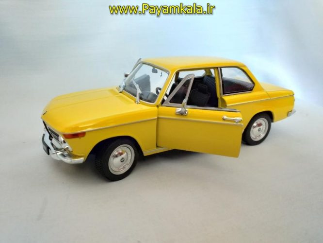 ماکت ب ام و 2002 (بی ام دبلیو BMW) بزرگ 1:24 ساخت WELLY (رنگ زرد)