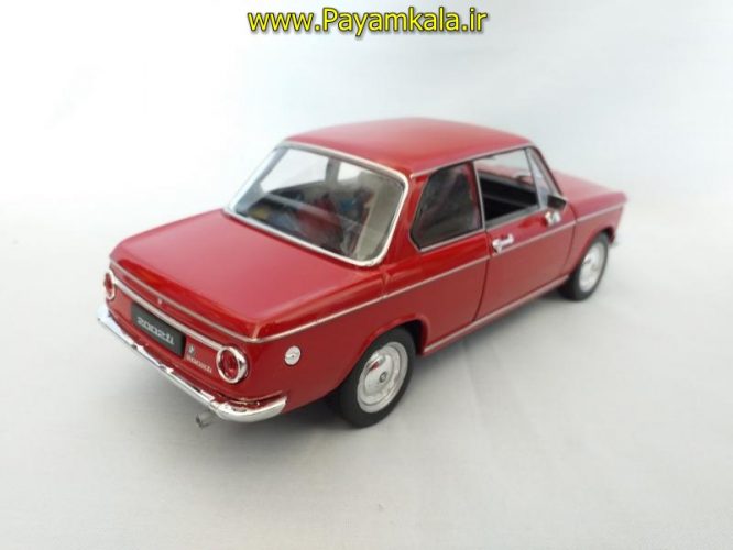 ماکت ب ام و 2002 (بی ام دبلیو BMW) بزرگ 1:24 ساخت WELLY (رنگ زرشکی)