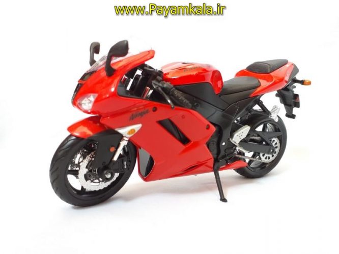 ماکت فلزی موتورسیکلت کاوازاکی (KAWASAKI NINJA ZX-6R BY MAISTO)(1/12)