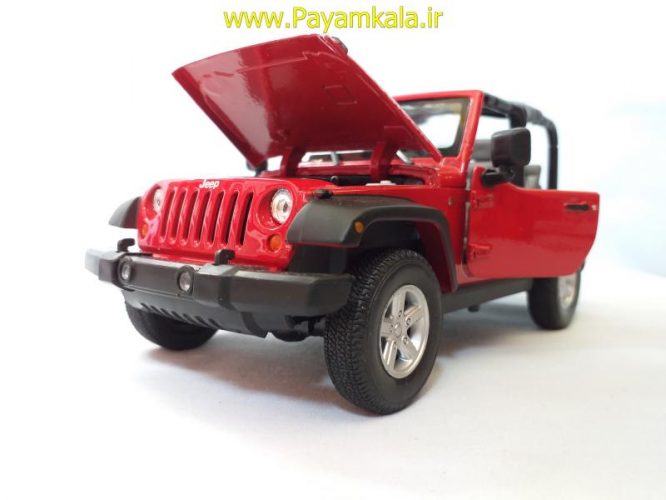 ماکت جیپ رانگلر قرمز (2007JEEP WRANGLER BY WELLY)