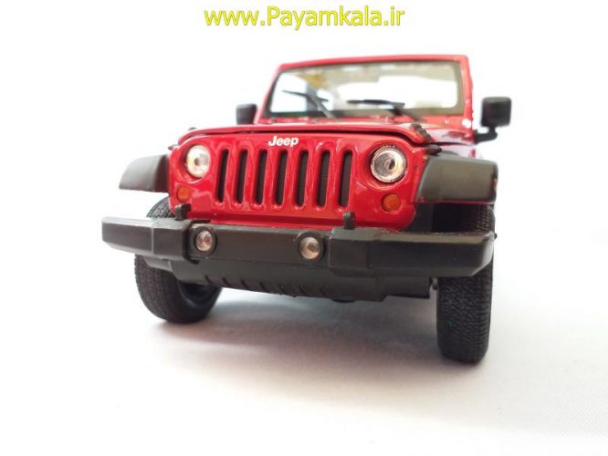 ماکت جیپ رانگلر قرمز (2007JEEP WRANGLER BY WELLY)