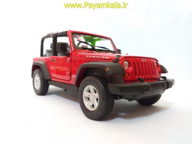 ماکت جیپ رانگلر قرمز (2007JEEP WRANGLER BY WELLY)