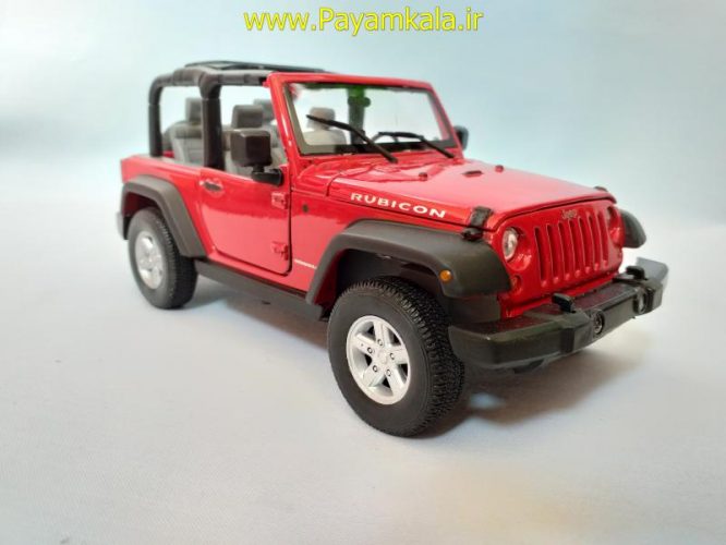 ماکت جیپ رانگلر قرمز (2007JEEP WRANGLER BY WELLY)