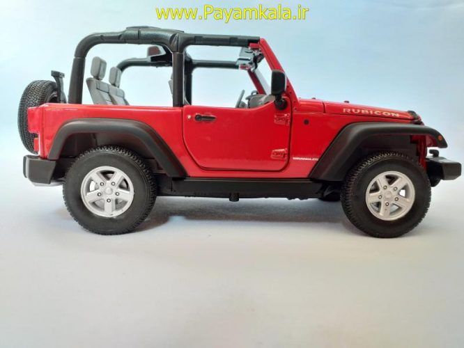 ماکت جیپ رانگلر قرمز (2007JEEP WRANGLER BY WELLY)