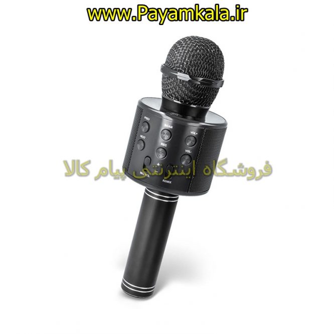 میکروفون اسپیکردار بلوتوثی (WSIER WS-858) مشکی