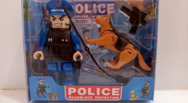 اسباب بازی آدمک پلیس و سگ لگویی طرح 3 (XUJA)