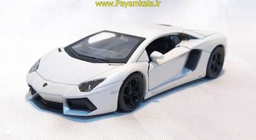 ماشین فلزی لامبورگینی (LAMBORGHINI AVENTADOR BY WELLY) سفید