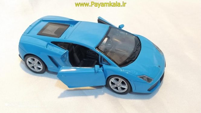 ماشین فلزی لامبورگینی (LAMBORGHINI GALLARDO LP560-4 BY WELLY) آبی