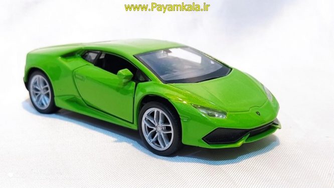 ماشین فلزی لامبورگینی (LAMBORGHINI HURACAN LP610-4 BY WELLY) سبز