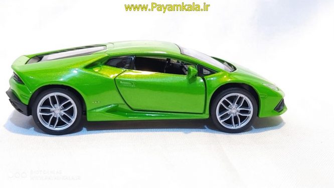 ماشین فلزی لامبورگینی (LAMBORGHINI HURACAN LP610-4 BY WELLY) سبز